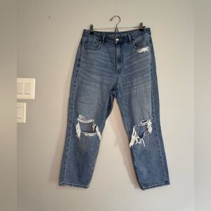 American Eagle Distressed Mom Jean 10 X-Short